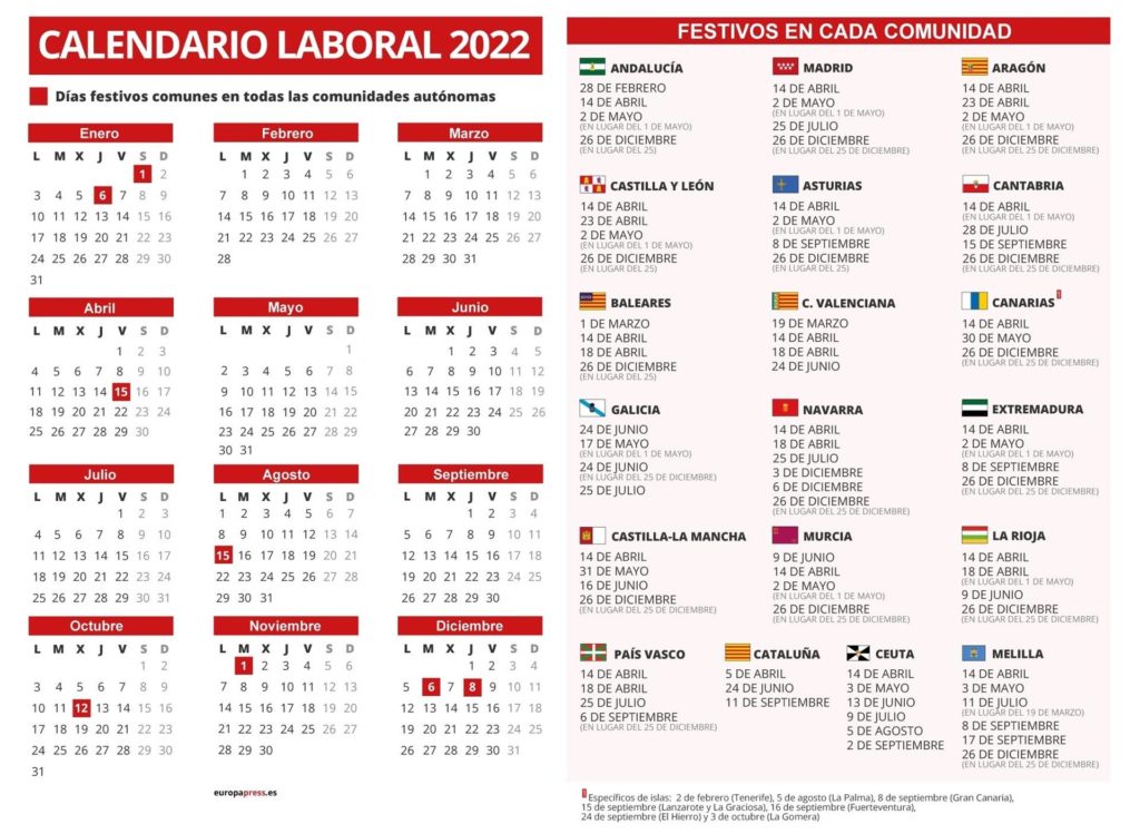 Calendario Laboral Los Festivos Que Son Comunes En Toda Aria Art Porn Sex Picture