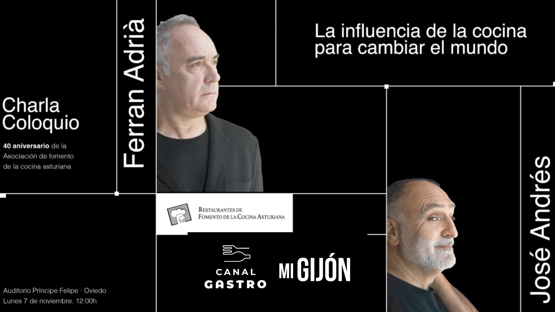 Los chefs Ferrán Adrià y José Andrés darán una charla coloquio el