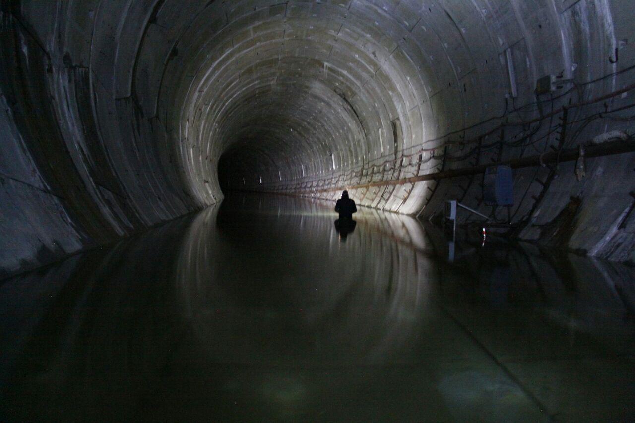 Imagen del túnel del Metrotren en Gijón (Foto: Xixon Sí Puede)