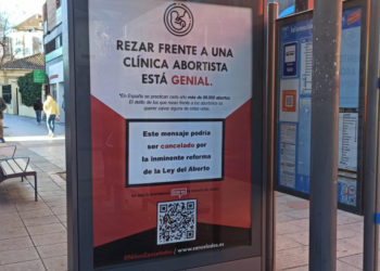 Vox Oviedo pide mantener la publicidad que anima a rezar frente a clínicas que realizan abortos