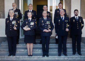 Tres oficiales de Policía juran el cargo en la Jefatura Superior de Policía de Asturias