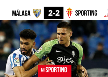 Málaga 2-2 Sporting | Soso empate rojiblanco en La Rosaleda