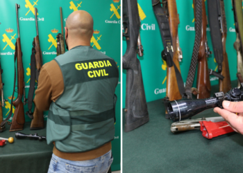 Detenido un vecino de Oviedo por el robo de rifles, un cargador y 8.000 euros