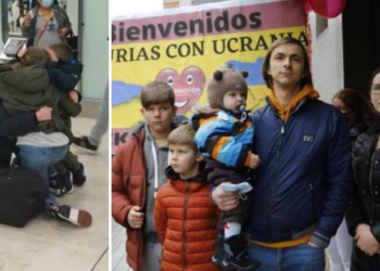 Llegan a Asturias los primeros refugiados ucranianos asistidos por Expoacción