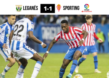Leganés 1-1 Sporting | Martí ya puntúa y aleja el descenso