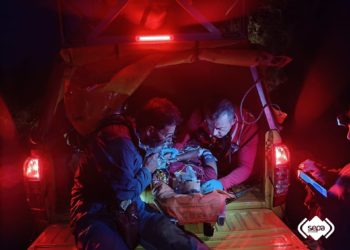 Herida tras caer por un desnivel cuando hacía una ruta de montaña en Parres