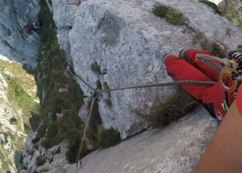 Espectacular rescate en Poncebos (Cabrales)