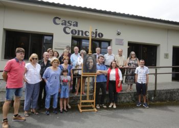 Recreado al óleo el rostro de un hombre que vivió hace 7.700 años en la zona de San Roque del Acebal