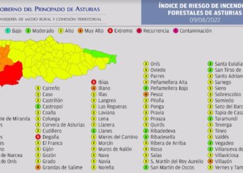 Cangas del Narcea, Ibias y Degaña, en riesgo ‘extremo’ de incendio forestal