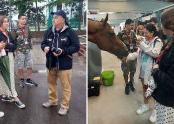 La ciudad ecuestre de Las Mestas enseña sus secretos a los alumnos de la Escuela de Segunda Oportunidad