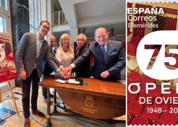 La Ópera de Oviedo, protagonista del nuevo sello de Correos