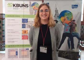 Andrea González, presidenta del Consejo de la Juventud de España, califica en Gijón de «intolerables» los gritos machistas del colegio mayor de Madrid