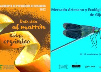 Recicla orgánico y «dale vida al marrón» en el Mercado Artesano y Ecológico de Gijón