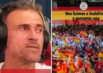 Luis Enrique opina sobre el #QuédateSelección de Barcelona: «Impresionante»