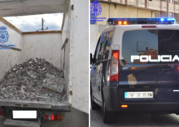 Detenidas en Gijón cuatro personas por el hurto de unas 175 toneladas de aluminio por valor de 265.000 euros