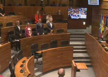 La Junta General inicia el pleno con un minuto de silencio por Olivia, la niña asesinada presuntamente por su madre