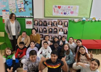 Los estudiantes del CP Los Campos ‘cambian de cara’ para celebrar el Día de los Derechos Humanos
