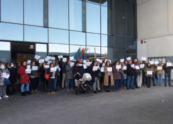 Personal de Justicia se concentra en Gijón contra la Ley de Eficiencia Organizativa