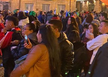 Gijón comienza 2023 sin campanadas en la plaza Mayor