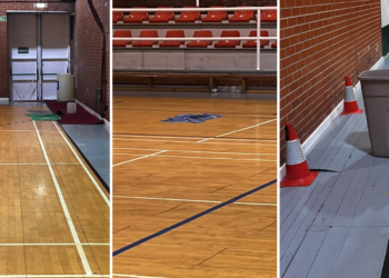 Goteras y humedades en la pista auxiliar de Moreda ocasionan la suspensión de entrenamientos