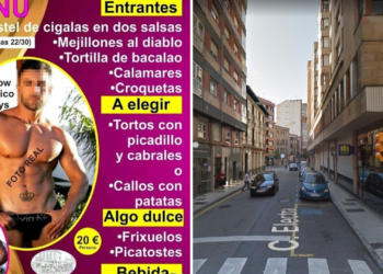 Cena y ‘show erótico’: la peculiar propuesta de una sidrería gijonesa para celebrar Comadres