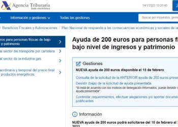 El cheque de 200 euros beneficiará a 6 millones de personas, según la AEAT