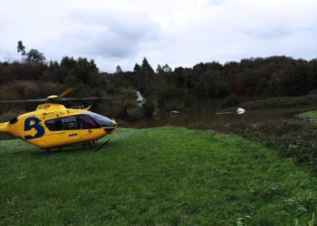 Muere ahogado en Carreño cuando intentaba atravesar una vía inundada con su tractor