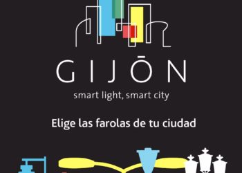 El lunes continúa la renovación de las luminarias de Gijón