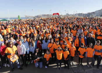La solidaridad naranja invade Gijón