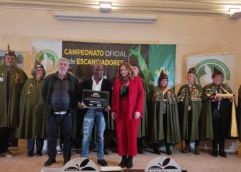 Salvador Ondó, pentacampeón del Campeonato Oficial de Escanciadores