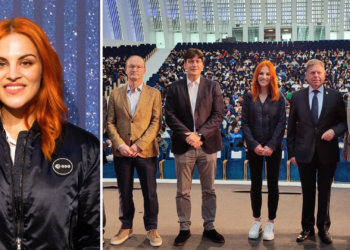 La astronauta leonesa Sara García conquista al alumnado asturiano