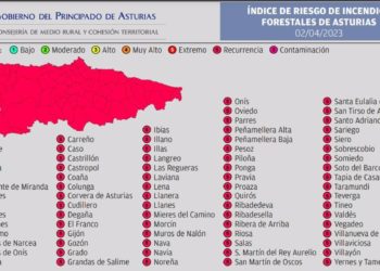 Toda Asturias al rojo: nivel máximo de riesgo por el fuego