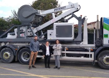 Un nuevo rodillo compactador optimizará la gestión de residuos en Emulsa