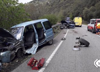 Accidente múltiple en Salas
