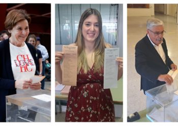 Moriyón, última candidata en votar: «Sólo queda lo que es la esencia de la democracia»