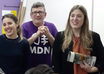 Irene Montero visita Gijón «invitada por Olaya Suárez», pero sin dar aviso a Covadonga Tomé
