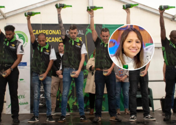 Tercer concurso del Campeonato de Escanciadores: «En cada cita va subiendo el nivel»