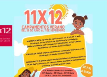 Este viernes se abre el plazo de inscripción para los campamentos de verano ’11×12′