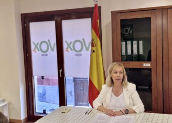 Rouco (Vox Gijón) denuncia el riesgo que supone el argayo para los socios del Grupo Covadonga