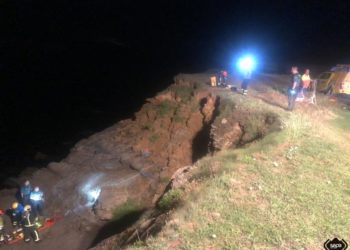 Herido tras caer por un acantilado de Verdicio