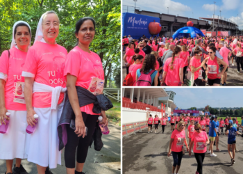 Galería | La Carrera de la Mujer tiñe de rosa las calles gijonesas