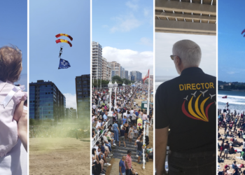 FOTOS | Miles de personas disfrutan de los ases de la aviación desde la playa de San Lorenzo