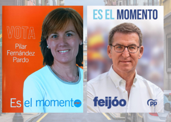 Feijóo se «inspira» en el eslogan de campaña de Pilar F. Pardo en las municipales de 2007