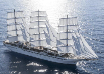 Este sábado atraca en Gijón el velero Sea Cloud Spirit