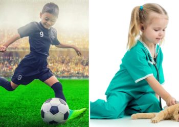 «Mamá, papá, de mayor quiero ser»… Ellos, futbolistas; ellas, veterinarias