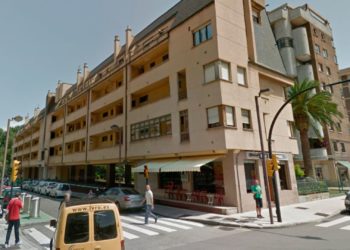 La calle Pintor Marola, cortada al tráfico durante la Feria de Begoña