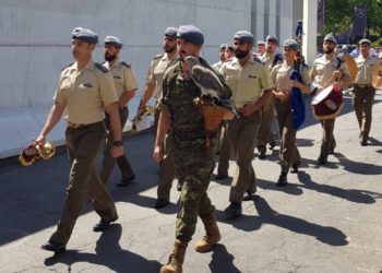 La BRILAT marcha por las calles de la FIDMA