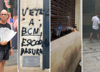 Pintadas y amenazas para un vecino de Cimavilla que ha denunciado el ruido de la movida nocturna