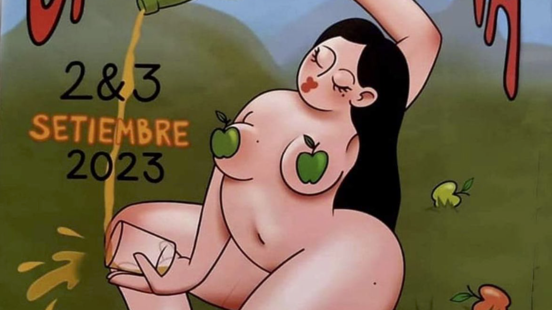 Censura en Piloña: El dibujo de una mujer desnuda enciende las antorchas -  miGijón