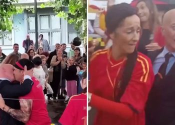 El disfraz de Luis Rubiales, la gran sensación en las fiestas de Puerto de Vega